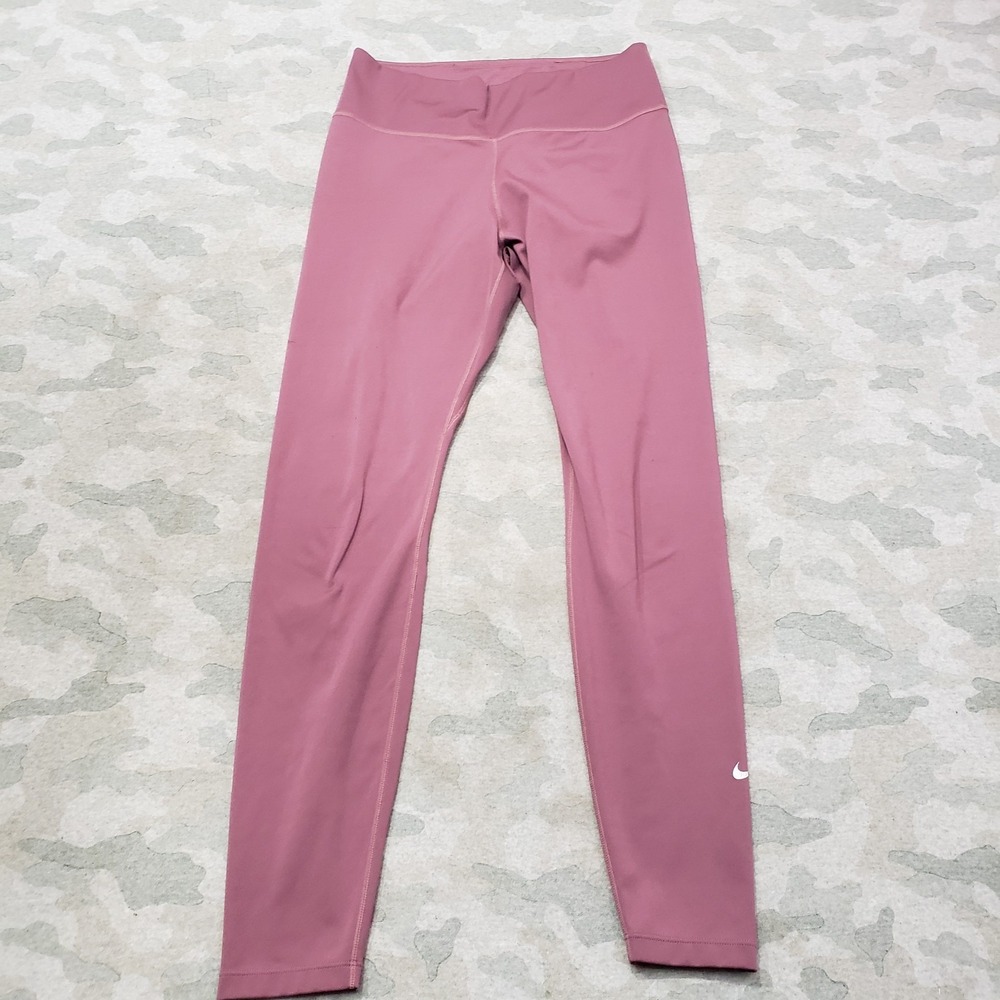 Nike Leggings Womens Medium Purple Dri-Fit Pull On‎ Gym Yoga Fitness